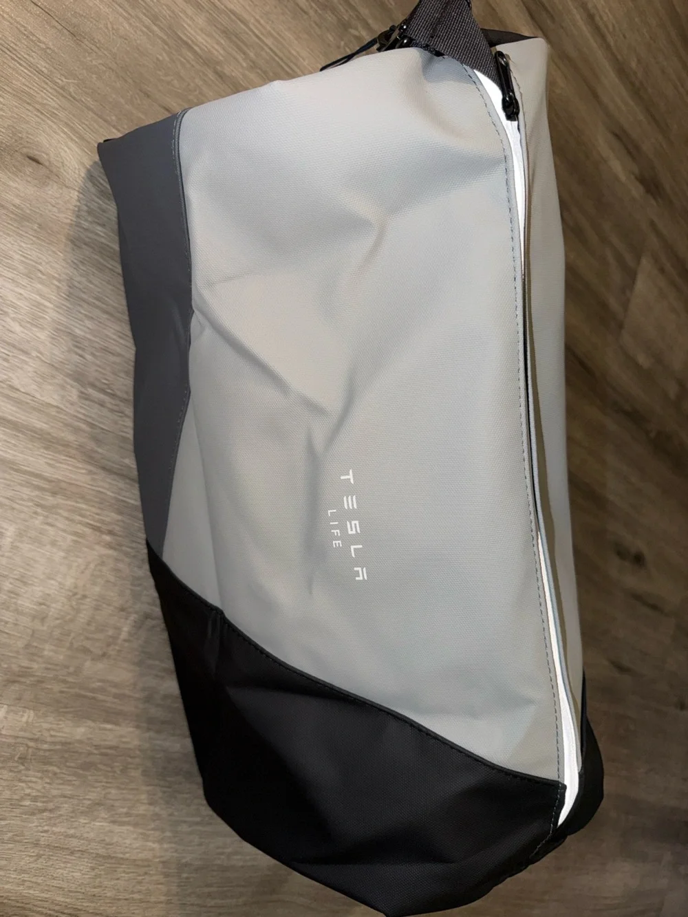 Tesla Two-Tone Gray & Black Men's Duffel Bag